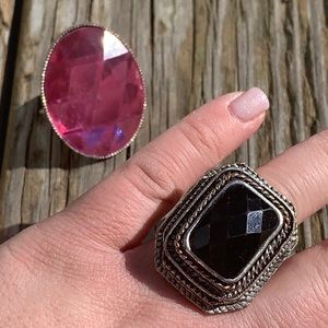 Big Bling Rings set of 2